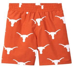 Columbia Youth XL Texas Longhorns Orange White PFG Omni-Shade Swim Shorts‎